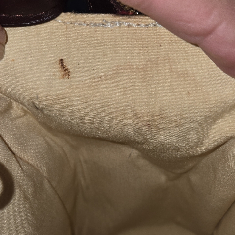 Louis Vuitton Burgandy and Red Monogram Shoulder Bag - Picture 12 of 15